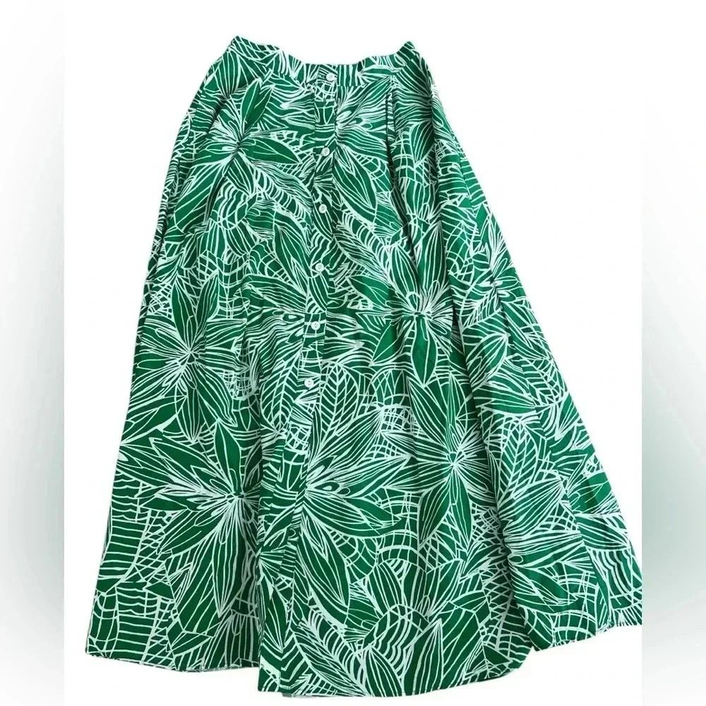 Tabitha Brown Women's Linear Floral Print Maxi Skirt - Picture 3 of 7